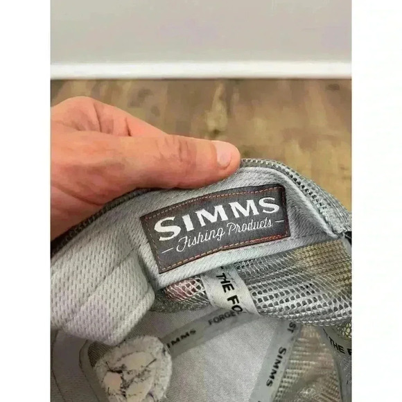 SIMMS Southeastern Wildlife Exposition Snapback Hat Gray Men's Trucker EUC - Picture 5 of 8